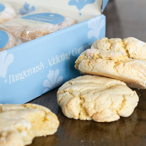 A box of gooey butter cookies