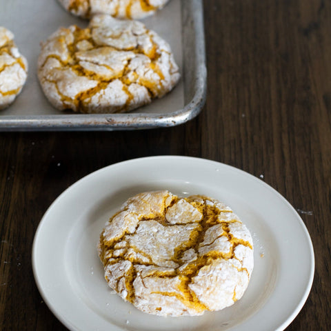 Pumpkin Gooey Butter Cookies