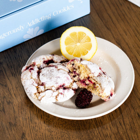 Blackberry Lemon Gooey Butter Cookies