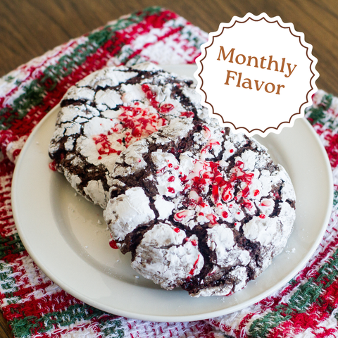Chocolate Peppermint Gooey Butter Cookies