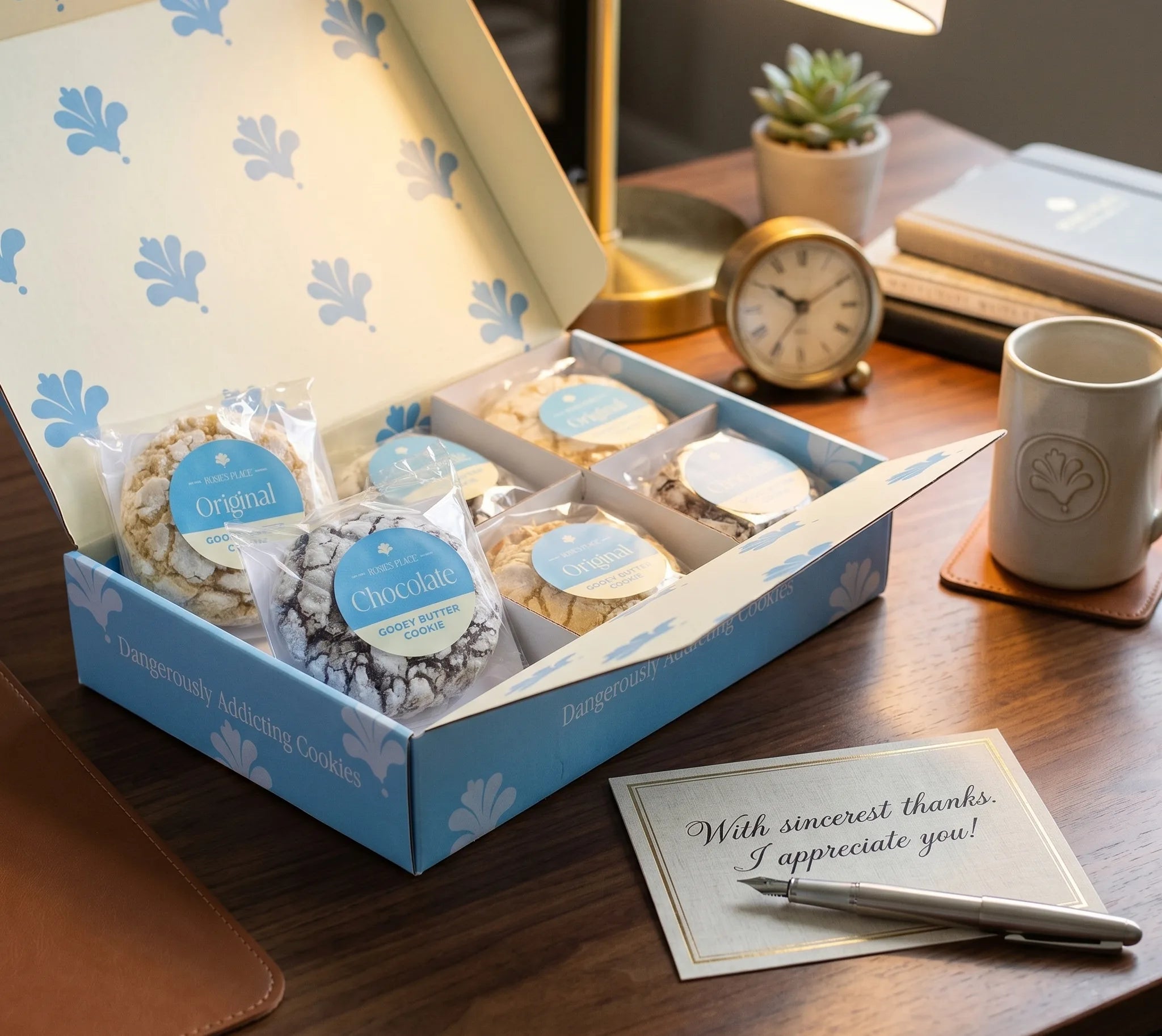 Gift on desk